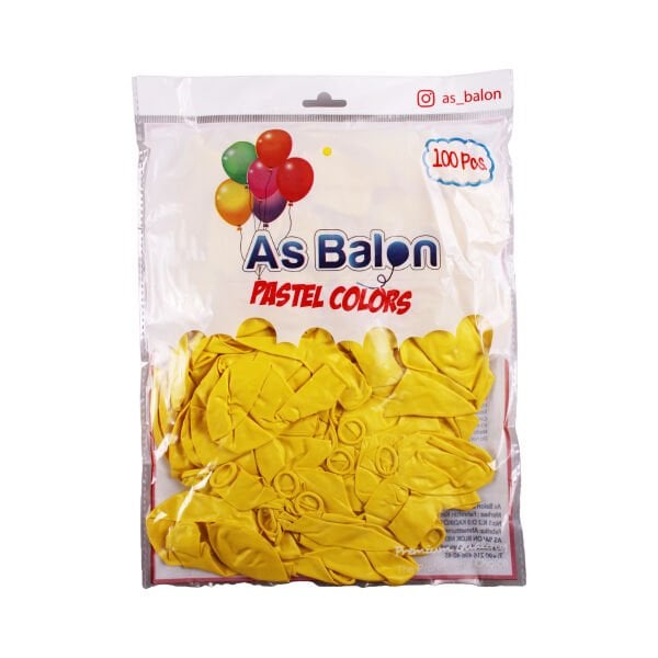 ERB-HEL-IC-SARI HELYUM SARI PASTEL IC MEKAN TEKRENK BALON 50