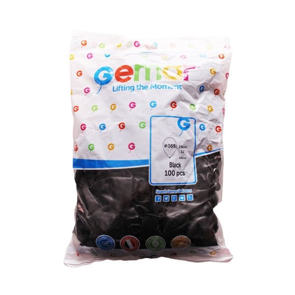 ERB-MET-SIYAH GM110-65 METALIK SIYAH BALON 100 LU 50