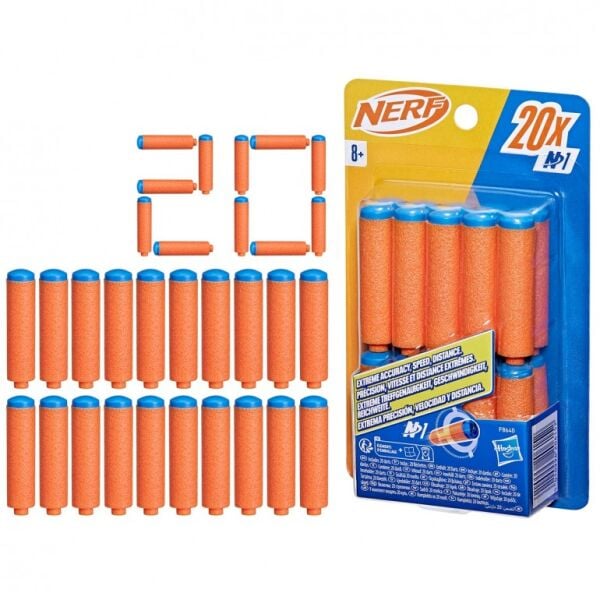 INT-F8640 NERF N SERISI DART 20 LI YEDEK PAKET 8