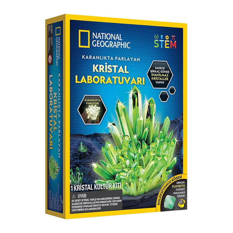 GPH-NAT08002 NATGEO PARLAYAN KRISTAL LAB 4 STAND