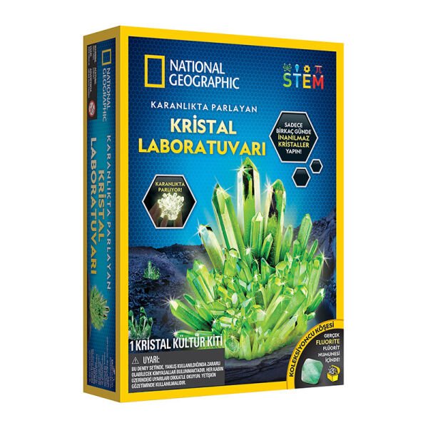 GPH-NAT08002 NATGEO PARLAYAN KRISTAL LAB 4 STAND