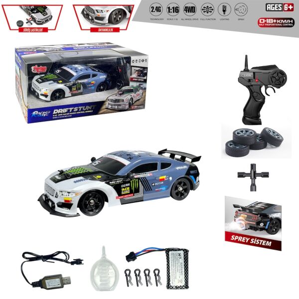 VAR-HB-SC16A05 UK 2.4G SARJLI 1:16 4X4 DRIFT ARABA 8