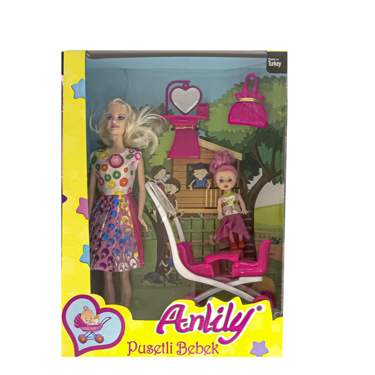 OYD-02405 ANLILY KUTUDA 2 LI PUSETLI BEBEK 48