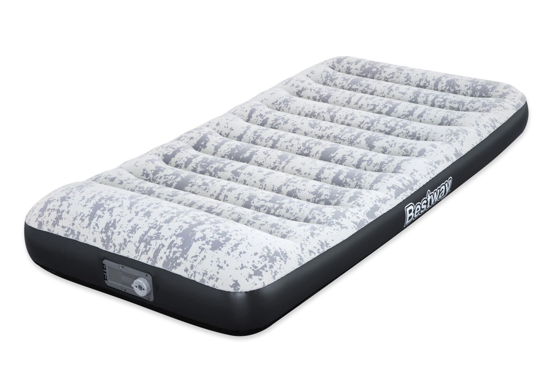 KZLD-BW67834 EV YATAK FLOK BEYAZ+POMPALI 188X99CM 3