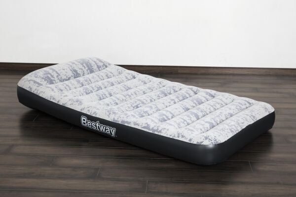 KZLD-BW67834 EV YATAK FLOK BEYAZ+POMPALI 188X99CM 3