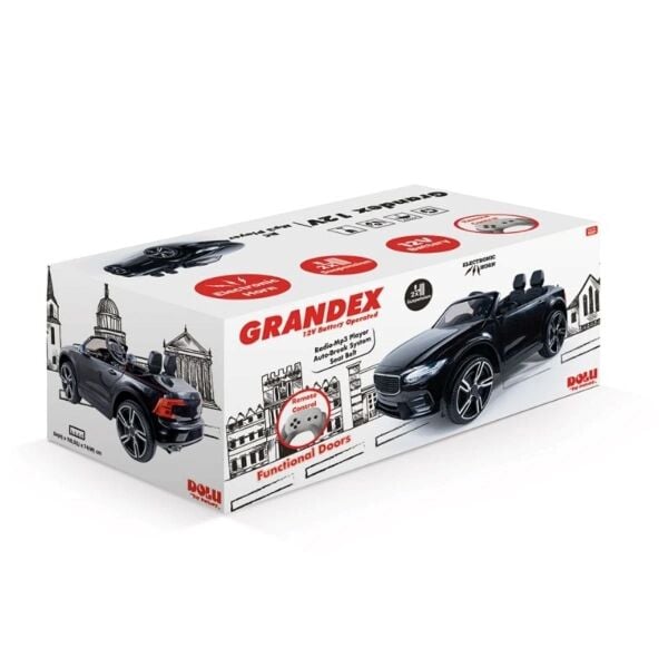 DOLU-8089 DOLU GRANDEX 12 VOLT KUMANDALI AKULU ARABA  SIYAH 1