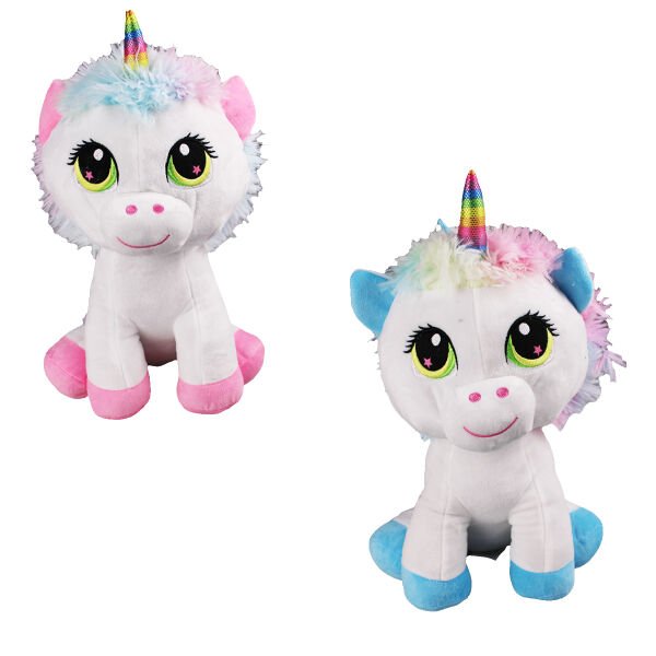 HAL-PL62218 35 CM PEMBE MAVI PATILI UNICORN 24