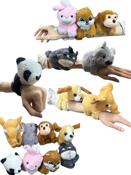 KZL-2505034 PELUS HAYVANLAR 16CM BILEGE TAKILAN 240