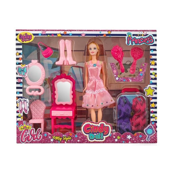 OYD-02454 CINDY DOLL BAVULLU MAKYAJ MASALI BEBEK 12