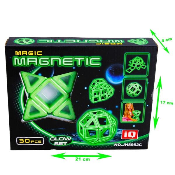 KZL-JH8952C 30 PARCA MANYETIK LEGO SIHIRLI PARLAYAN 72