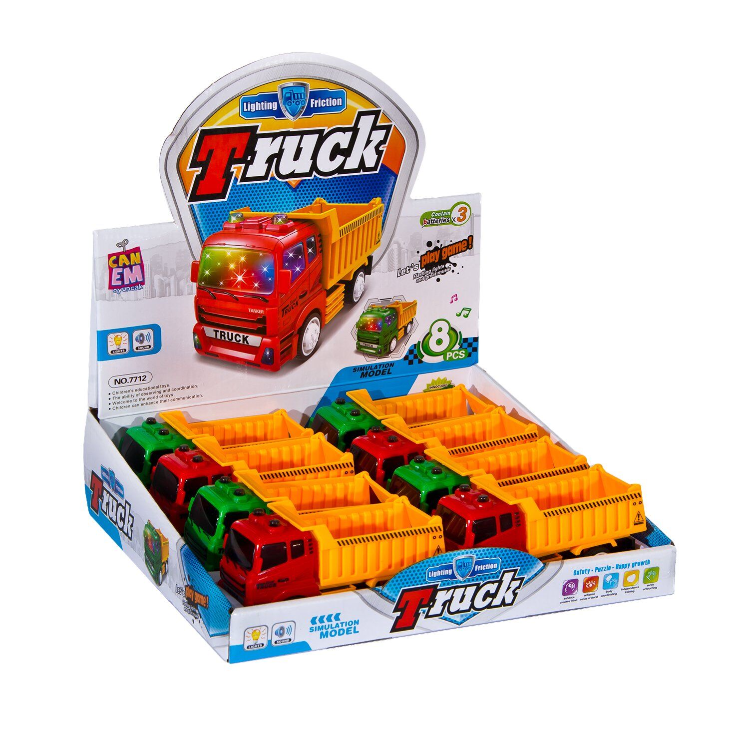 CAN-7712-96 ISIKLI MUZIKLI  DISPLAYDE KAMYON 96