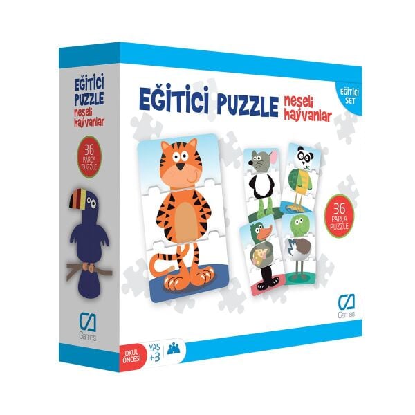 CAO-5028 EGITICI PUZZLE NESELI HAYVANLAR 24