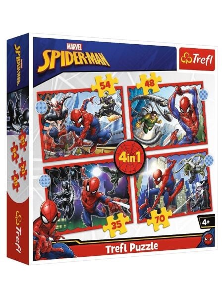 VAR-34384 4IN1 MARVEL SPIDERMAN PUZZLE 8