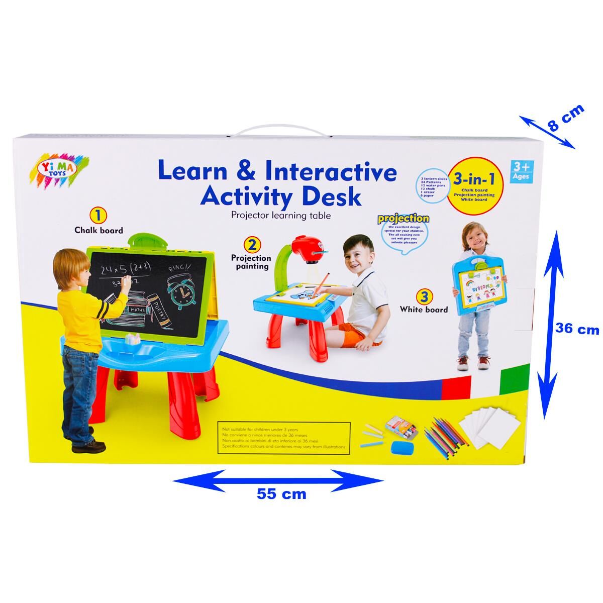 KZL-YM128 YAZI TAHTALI  INTERAKTIF EGITIM SETI MAVI  12