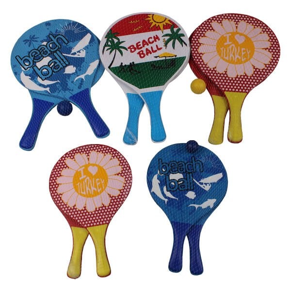 KZLD-3387 BEACHBALL TAHTA RAKET FILELI 24