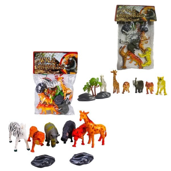 KZL-YS5-006ABC 6 LI VAHSI HAYVAN SET 72