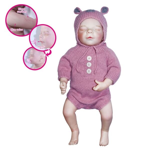 VAR-KING-902-2A 43 CM AKSESUARLI GERCEKCI BEBEK  9