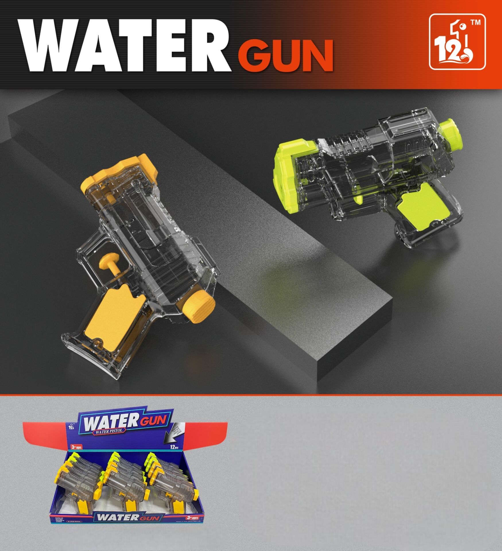 KZL-T01A SU TABANCASI SEFFAF 12LI STAND  144