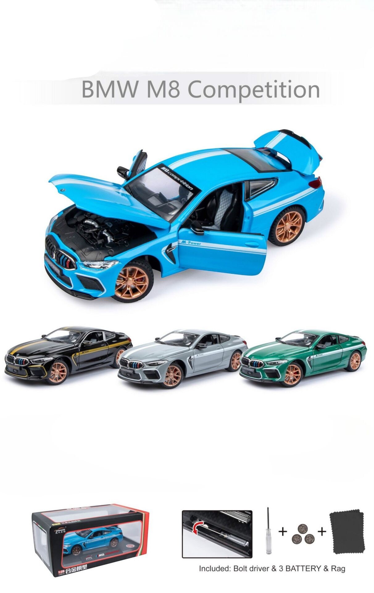 KZL-DC24223 BMW 1:24 ISIKLI SESLI KUTULU 18