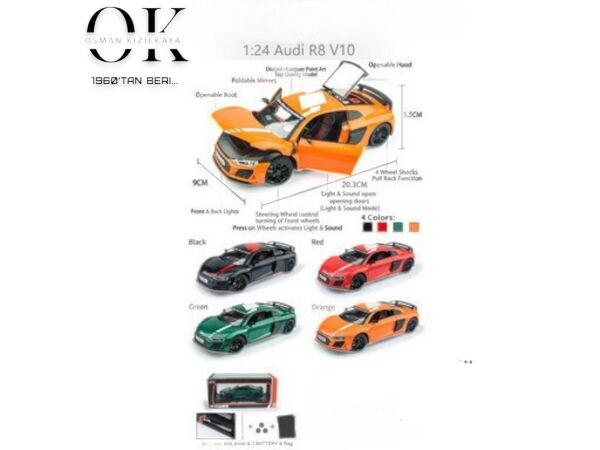 KZL-DC24273 AUDI 1:24 ISIKLI SESLI KUTULU 18