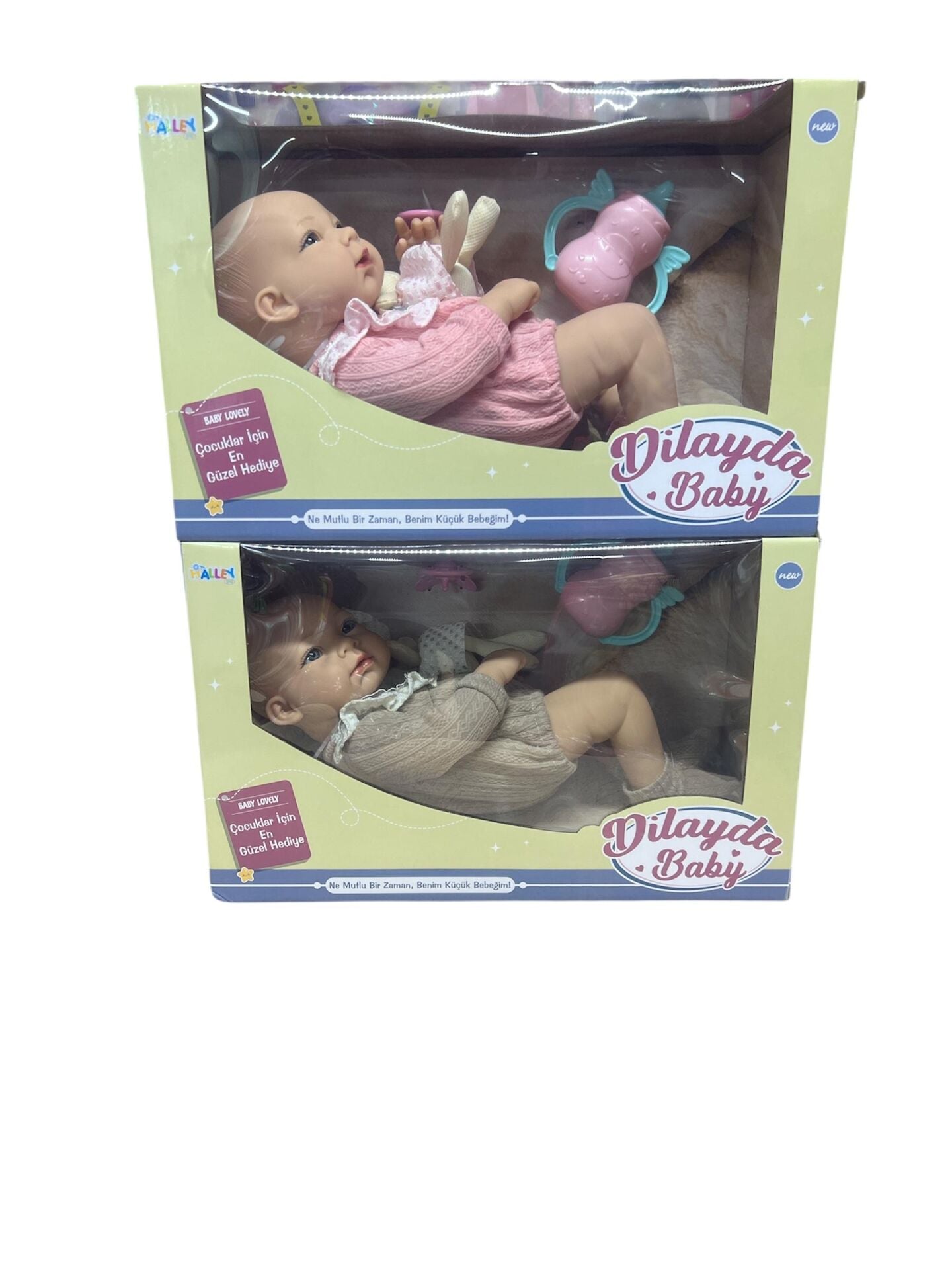 SEH-SH59997 40 CM VINIL BEBEK EMZIKLI BIBERON TAVSANLI 8