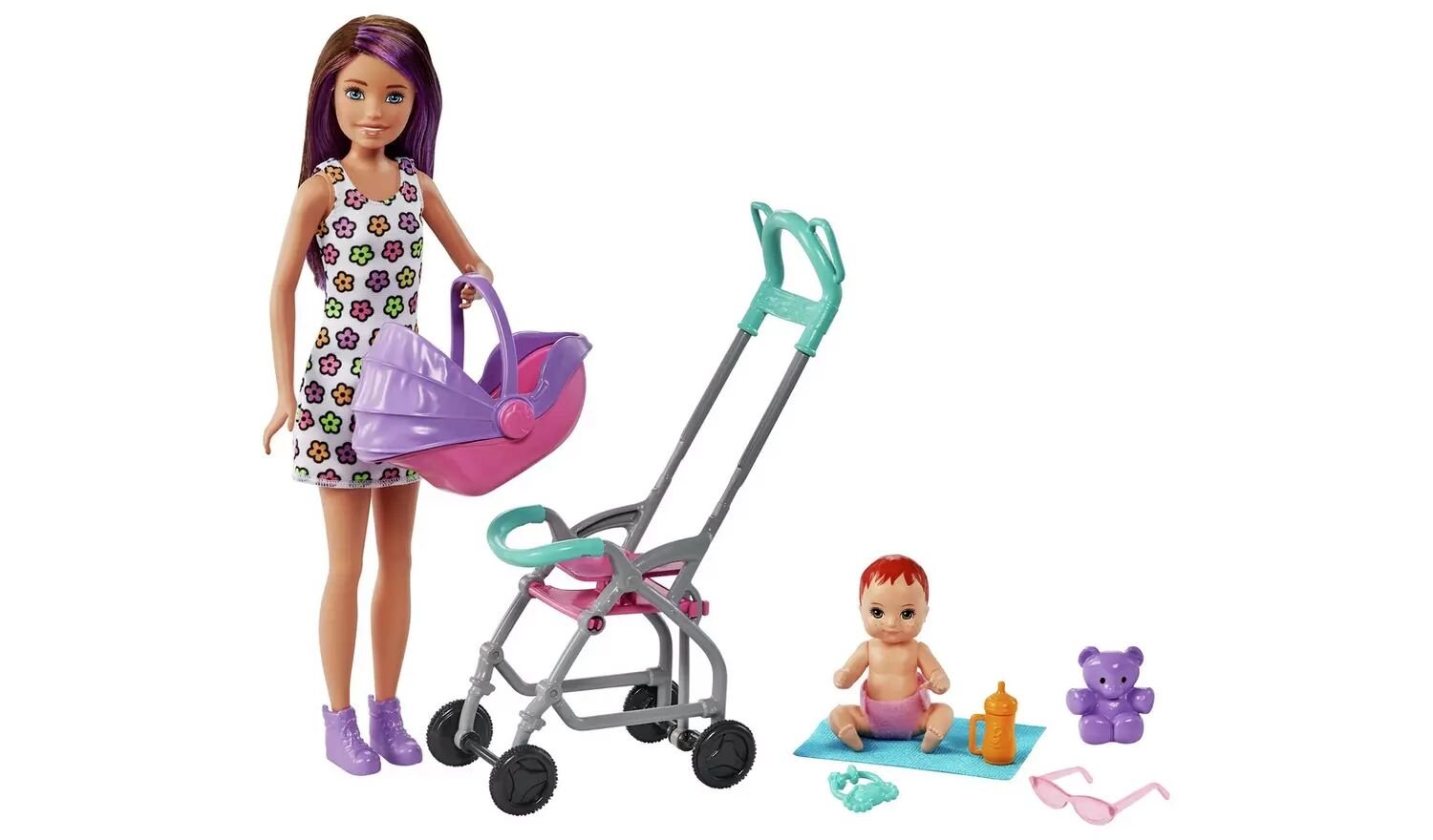 MATE-GXT34 BRB  BEBEK BAKICISI MOR SACLI BEBEK 3