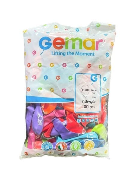 ERB-GD90 G GULENYUZ BASKILI BALON       100