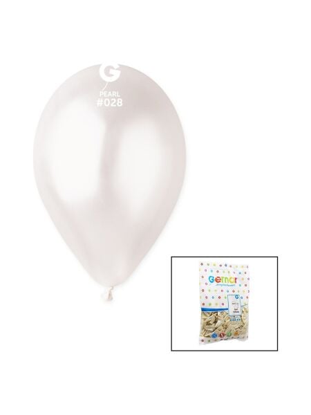 ERB-MET-INCI-BEYAZ GM110-28 METALIK INCI BEYAZ BALON 50