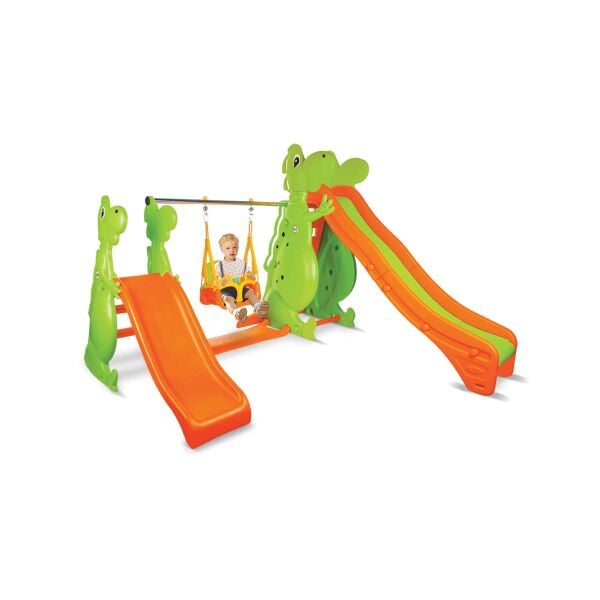 PLS-07-960 CIFT KAYDIRAKLI DINO SALINCAK SETI