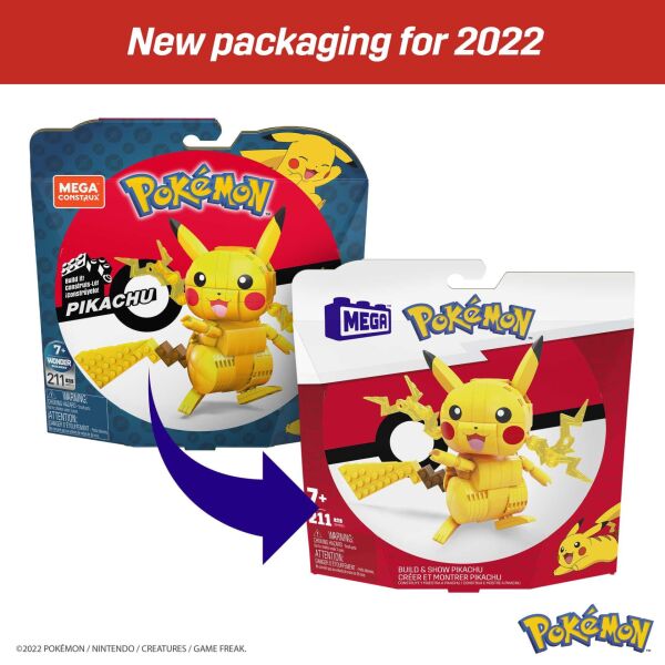 MATE-GMD31MEGA POKEMON YAP VE OYNA FIGURLER PIKACHU 5